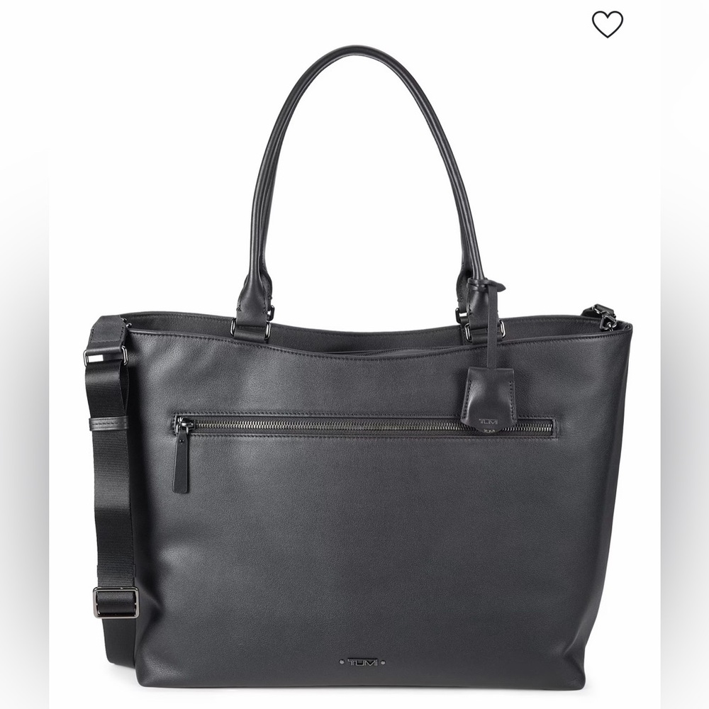 Tumi Black Leather Catarina Tote